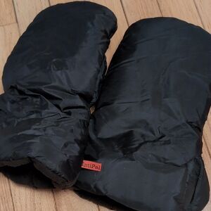 Black Mittens with Logo